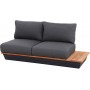 Кутовий комплект SUNS Java 318 x 248 FSC teak Matt royal grey/Matt white