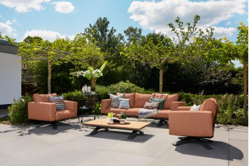 Тримісний диван SUNS Stockholm 235 x 75 Matt royal grey/Matt white