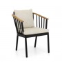 Обідній стілець Apple Bee Condor 60 x 64 Black/Natural