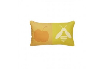 Подушка Apple Bee Logo 52 x 30 Orange/Yellow