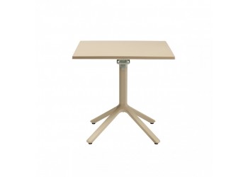 Обідній стіл SCAB ECO 2449 80 x 80 з гладкою стільницею Білий/Коричневий/Антрацит