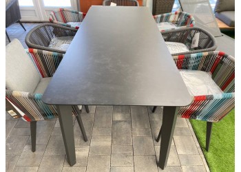 Обеденный стол COUTURE DIVA 220 x 90 Антрацит/Серый