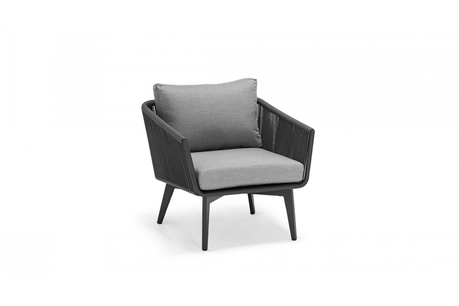 Кресло COUTURE DIVA 76 x 80 Антрацит/Серый