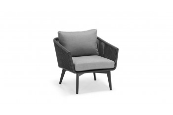 Кресло COUTURE DIVA 76 x 80 Антрацит/Серый