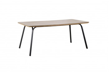 Обідній стіл SUNS Simi 180 x 80 см | Matt royal grey steel (durable stone top)