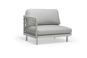 Кутовий елемент з правим підлокітником COUTURE CLUB 85 х 102 Сірий