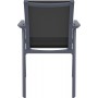Обідній стілець SIESTA Pacific (dark grey-black)