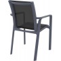 Обідній стілець SIESTA Pacific (dark grey-black)
