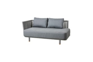 Двомісний диван з правим підлокітником Cane-Line Moments (by Foersom & Hiort-Lorenzen MDD) 7542ROGAITG