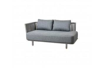 Двомісний диван з правим підлокітником Cane-Line Moments (by Foersom & Hiort-Lorenzen MDD) 7542ROGAITG