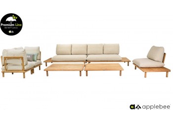 Кутовий комплект для відпочинку Apple Bee Sling Lounge Teak