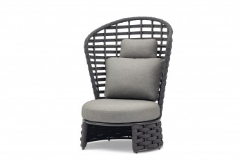 Крісло з високою спинкою COUTURE NOBLE 92519530 Антрацит