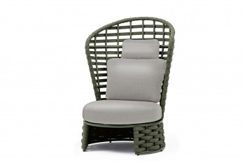 Крісло з високою спинкою COUTURE NOBLE 92519530 Зелений