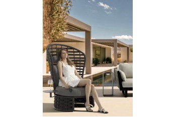 Кутовий столик до крісла COUTURE NOBLE 92519190 Антрацит