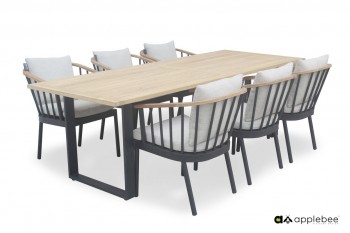 Обідній стіл Apple Bee Condor 190 x 95 Natural/Black