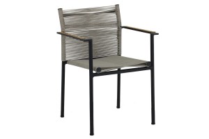 Обідній стілець Apple Bee Jakarta 56 х 59 Black/Grey